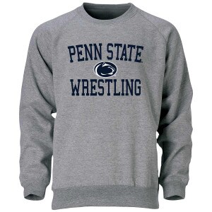 Oxford long sleeve crew sweatshirt Penn State Wrestling with Athletic Logo